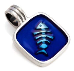 Pescare - Bico Australia - silver resin fish pendant