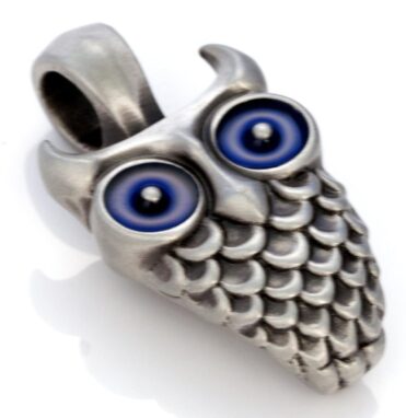 Owl - Bico Australia - metal resin pendant