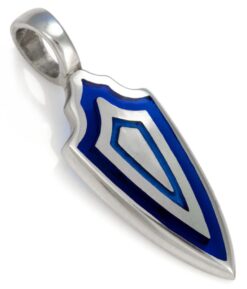 Triple Shield (Small) - Bico Australia - metal resin pendant