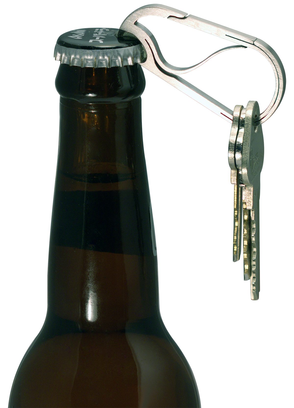24 Pcs Solid Aluminum Beer Bottle Opener Keychain for Bartender 